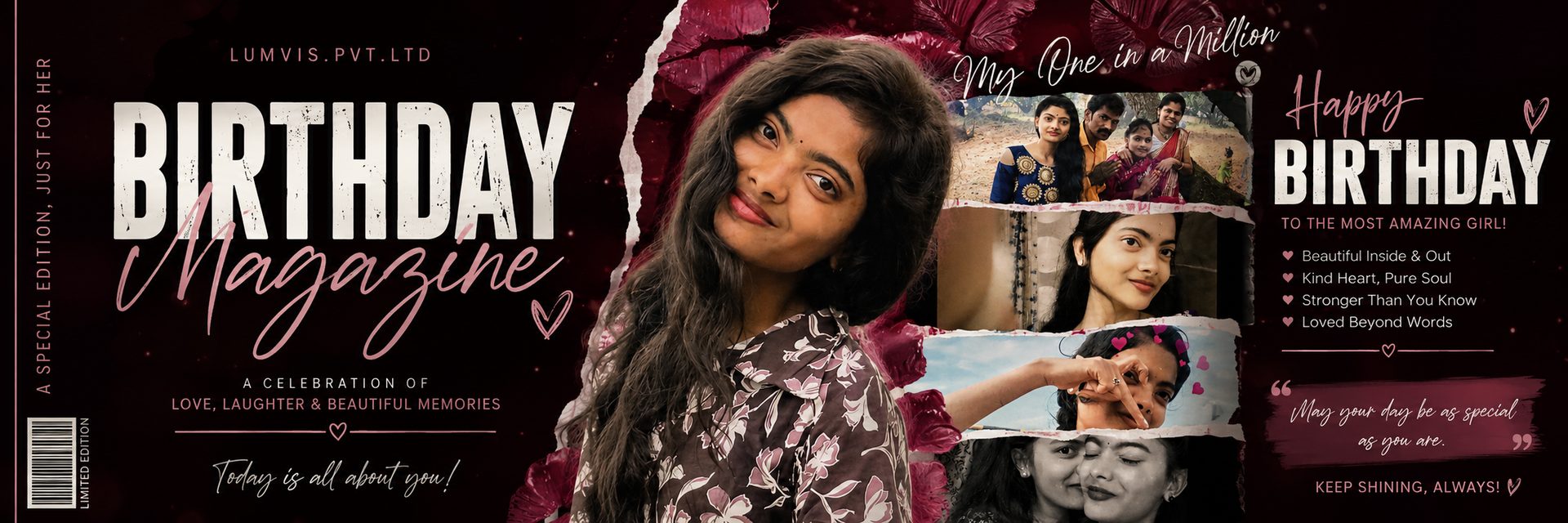 Birthday Edition Personalized Magazine cover